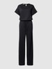 mbyM Jumpsuit mit Bindegürtel Modell 'Axton' Black