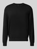 ARMANI EXCHANGE Sweter z dzianiny z okrągłym dekoltem Czarny