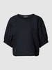 Emporio Armani Cropped Blusenshirt mit 3/4-Arm Marine