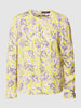 Marc Cain Blouse met ronde hals Neongeel