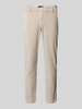 Jack & Jones Tapered fit corduroy broek met steekzakken, model 'CORDUROY' Offwhite