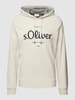 s.Oliver RED LABEL Hoodie mit Label-Detail Offwhite