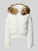 Superdry Steppjacke mit Kapuze und Kunstfell Modell 'EVEREST BOMBER' Offwhite