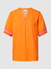 Milano Italy Bluse mit Seitenschlitzen Orange