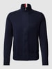 Tommy Hilfiger Gebreid jack met labelstitching, model 'MONOTYPE' Marineblauw