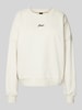 BOSS Orange Sweatshirt mit Label-Stitching Modell 'Esweaty' Offwhite