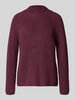 monari Strickpullover mit Stehkragen Bordeaux