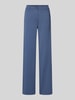 FREE/QUENT Straight leg stoffen broek met paspelzakken, model 'Nanni' Blauw