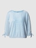 Tom Tailor Denim Shirt met lange mouwen met streepmotief Bleu