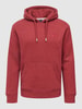 Superdry Hoodie met logostitching Rood gemêleerd