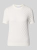 Jake*s Collection Strickpullover mit kurzärmeligem Design Offwhite