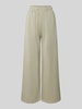 mbyM Wide Leg Stoffhose mit Eingrifftaschen Modell 'Asaka' Hellgruen