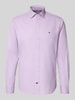 Tommy Hilfiger Regular fit zakelijk overhemd van katoenmix Helder paars