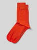 Christian Berg Men Socken mit Label-Detail Dunkelorange