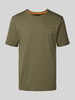 BOSS Orange Regular fit T-shirt van puur katoen, model 'TALES' Kaki