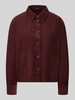 OPUS Regular Fit Langarmbluse aus reiner Baumwolle Modell 'Fronna' Bordeaux