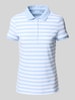 Christian Berg Woman Regular fit poloshirt met structuurmotief Bleu