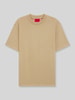 HUGO Regular Fit T-Shirt aus reiner Baumwolle Modell 'DAPOLINO' Beige