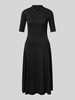 Lauren Ralph Lauren Polo jurk met halflange mouwen, model 'LILLIANNA' Zwart