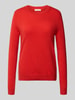 Christian Berg Woman Gebreide pullover van puur kasjmier Rood