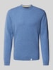 Colours & Sons Strickpullover mit Label-Details Blau