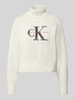 Calvin Klein Jeans Regular Fit Pullover aus reiner Baumwolle Weiss