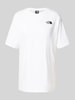 The North Face Oversized T-Shirt mit Label-Stitching Weiss