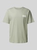 Jack & Jones T-shirt met labelprint, model 'ECORP' Mintgroen