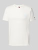 Tommy Jeans Regular fit T-shirt van puur katoen met labelopschrift Offwhite