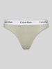 Calvin Klein Underwear String van katoenmix Lichtgroen