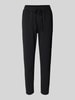 ZABAIONE Spodnie materiałowe o kroju skinny fit z elastycznym pasem Czarny
