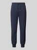 BOSS Sweatpants mit Label-Details Modell 'Structure' Marine