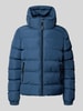 Superdry Steppjacke mit Label-Stitching und Kapuze Royal