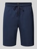 Schiesser Sweatshorts met steekzakken Marineblauw