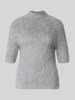 someday. Strickshirt aus Alpaka-Mix mit kurzem Stehkragen Hellgrau Melange