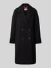 Christian Berg Woman Selection Mantel mit Reverskragen und Eingrifftaschen Black