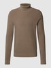 MCNEAL Strickpullover mit Rollkragen Stein meliert