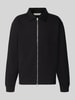 Selected Regular sweatjack van katoenmix model 'TOM' Zwart