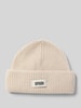 Drykorn Beanie van scheerwol, model 'NEREA' Zand gemêleerd