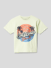 Name It T-Shirt aus Baumwolle mit Motiv-Print Modell 'VAGNO' Weiß