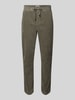 Only & Sons Tapered corduroy broek van katoenmix, model 'LINUS' Rietgroen