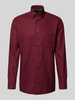 OLYMP Regular fit zakelijk overhemd van puur katoen Bordeaux