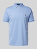 Polo Ralph Lauren Regular Fit Poloshirt mit Label-Stitching Hellblau