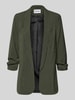 PIECES Shaped Fit Longblazer mit Schalkragen Modell 'BOSELLA' Dunkelgruen
