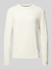 Pepe Jeans Gebreide pullover met ronde hals, model 'Andre' Offwhite