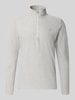 New Balance bluza o kroju regular fit z kołnierzem zapinanym Jasnoszary