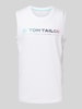 Tom Tailor Tanktop mit Label-Print Weiss