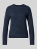VERO MODA Regular Fit Pullover mit Rundhalsausschnitt Modell 'DOFFY' Dunkelblau