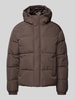 Jack & Jones Steppjacke mit Kapuze Modell 'BRADLEY' Mittelbraun