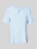 Christian Berg Woman Regular Fit Blusenshirt mit V-Ausschnitt Bleu